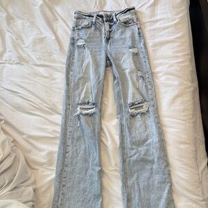 Classic Light Blue Straight Leg Women's Jeans